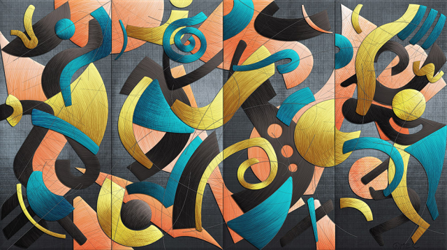 Abstract compostition - Backgrounds and movers 2