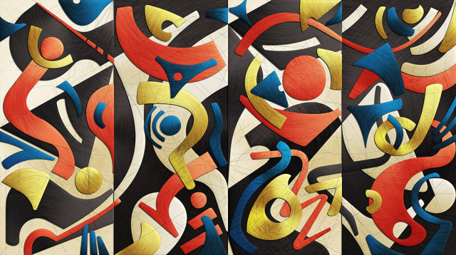 Abstract compostition - Backgrounds and movers 3b