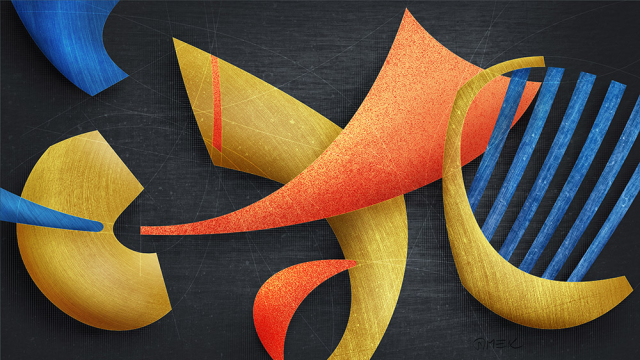 Abstract compostition - Dance construction 1