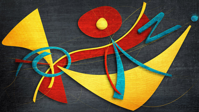 Abstract compostition - Dance construction 4