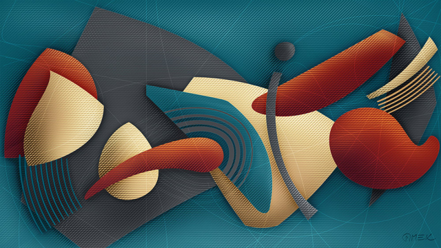 Abstract compostition - Dance construction 5