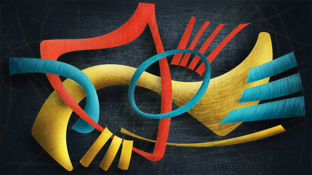 Abstract compostition - Dance construction 8