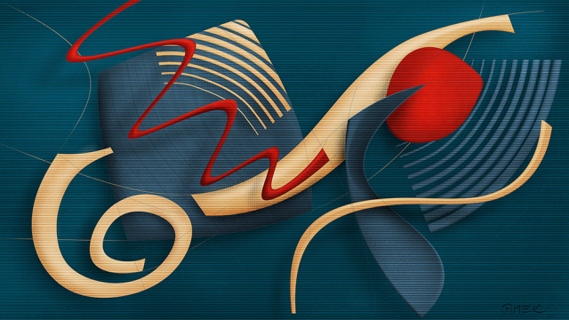 Abstract compostition - Dance construction 11