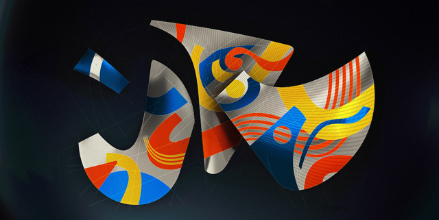 Abstract compostition - Hidden and revealed 2