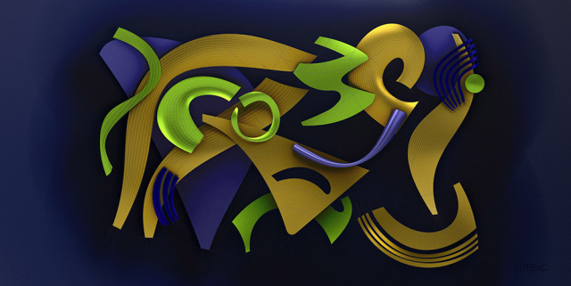 Abstract compostition - Hidden and revealed 8