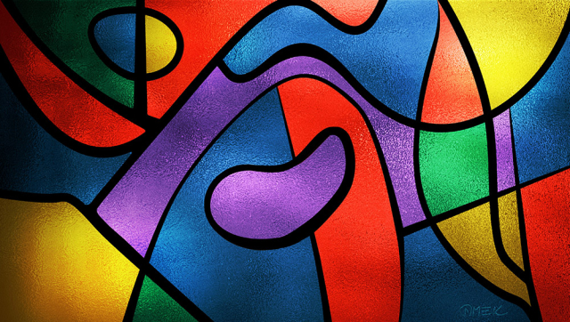 Possible solution (vitrail) 2 Abstract compostition - Possible solution (vitrail) 2