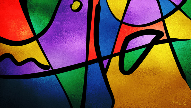 Possible solution (vitrail) 3 Abstract compostition - Possible solution (vitrail) 3