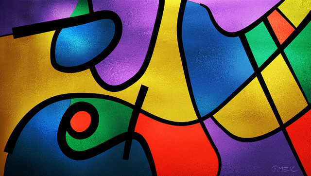 Possible solution (vitrail) 5 Abstract compostition - Possible solution (vitrail) 5