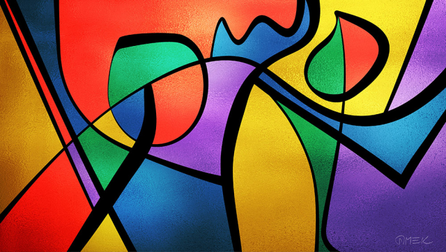 Possible solution (vitrail) 6 Abstract compostition - Possible solution (vitrail) 6