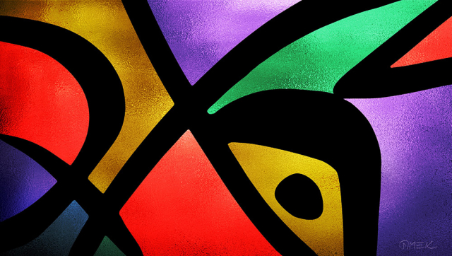 Possible solution (vitrail) 8 Abstract compostition - Possible solution (vitrail) 8