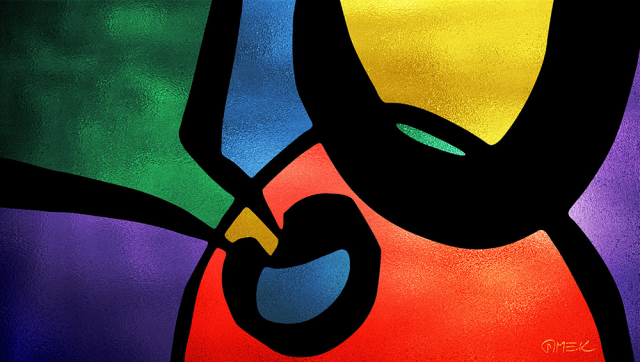 Possible solution (vitrail) 11 Abstract compostition - Possible solution (vitrail) 11