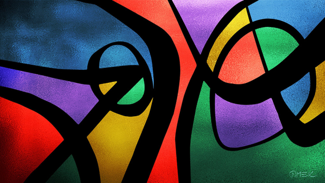 Possible solution (vitrail) 13 Abstract compostition - Possible solution (vitrail) 13