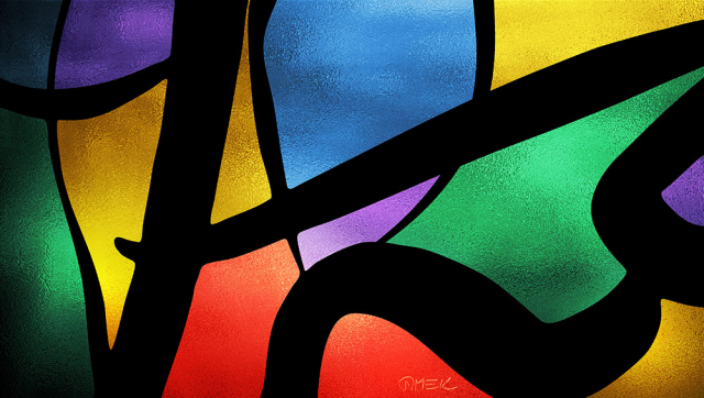 Possible solution (vitrail) 16 Abstract compostition - Possible solution (vitrail) 16