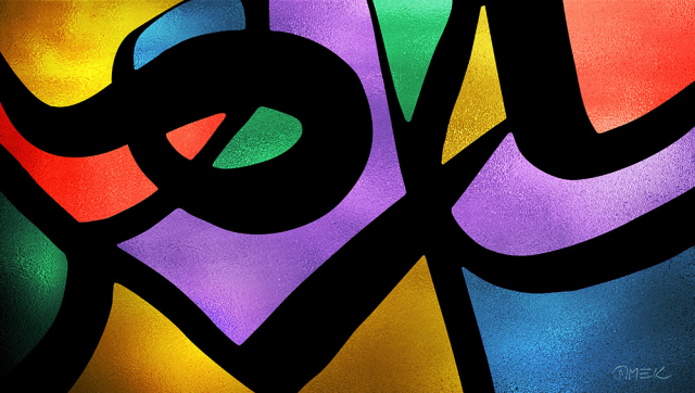 Possible solution (vitrail) 17 Abstract compostition - Possible solution (vitrail) 7