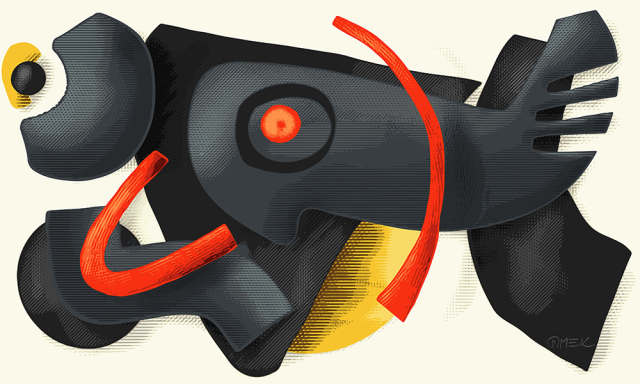 Abstract compostition - Unpredictible rhythms 2