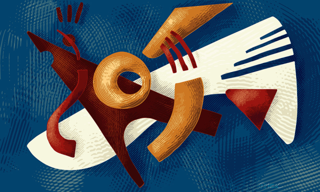 Abstract compostition - Unpredictible rhythms 4