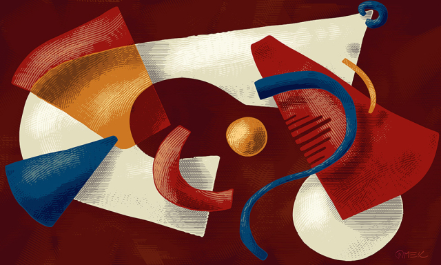 Abstract compostition - Unpredictible rhythms 6