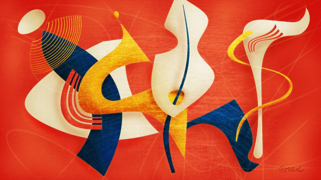 Abstract compostition - Dance construction 10