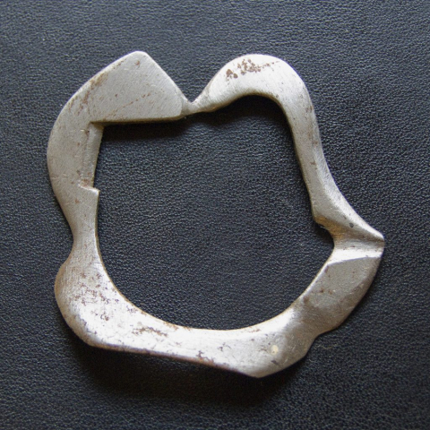 sculpture/"jewelry", sheet metal, 1991