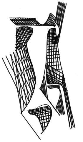 Marker drawing on paper, 2004